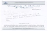 Doc2x - Inmetroinmetro.gov.br/metcientifica/MRC/0996_2015.pdf · (INMETRO Certificado de Material de Referência DIMCI 0996/2015 Número do Certificado O valor certificado de MRC