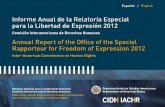 Informe Anual de la Relatoría Especial para la Libertad de Expresión 2012 · 2013. 6. 19. · C. Principales actividades de la Relatoría Especial 1. Sistema de casos individuales