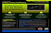 Enfóquese en el éxito académico - Tutor.com · 2017. 11. 9. · Tutor.com para familias militares de los EE.UU. es financiado por el Programa de la Biblioteca MWR del Departamento