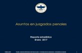 Asuntos en juzgados penalesReporte estadístico enero 2017 Asuntos en juzgados penales PJENL 2017 Poder Judicial del Estado de Nuevo León | Consejo de la Judicatura | Estadística
