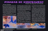 Pisadas de Dinosaurio...Huellas de Gigantes del Pasado POR RAÚL ESPERANTE Pie de Gallimimus, un dinosaurio ornitópodo del Cretácico. A la izquierda abajo, el relleno de una pisada