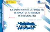 JORNADAS INICIALES DE PROYECTOS SERVICIO ESPAÑOL PARA … · 2019. 9. 20. · proyectos de movilidad Erasmus + de FP convocatoria 2019 . 1. Estructura y ámbito 2. Evolución del
