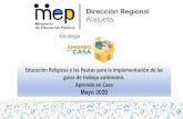 Presentación de PowerPoint · Presentación elaborada a partir de la presentación socializada por la DDC el 08/05/2020, Departamento Asesoría Pedagógica de la DRE Alajuela y la