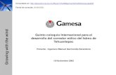 Presentación General GEOL 2003 - PUIC UNAM · Gamesa Energía. Desarrollo y ventas de Parques Eólicos Promotor líder mundial Presencia en Europa, USA, Australia Cartera de Proyectos