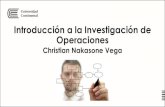 Introducción a la Investigación de Operaciones...2017/09/19  · Introducción a la Investigación de Operaciones Christian Nakasone Vega Tema III: Modelo del Transporte (Aprox.