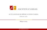Asociación de fiduciarias de Colombia - Actualidad Jurídica … · 2017. 10. 14. · Concepto 2015013504 del 20 de marzo de 2015..... 10 CIRCULARES Dirección ... Concepto 434 (9246)