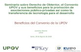 Beneficios del Convenio de la UPOV - IPKEY · Beneficios del Convenio de la UPOV Leontino Taveira UPOV Quito, 30 de Agosto de 2018 ... PBR Títulos en vigor: todos los miembros de