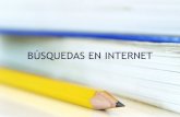 BÚSQUEDAS EN INTERNET€¦ · Google no siempre tiene en cuenta en sus búsquedas, algunos artículos o preposiciones (en español: 'a', 'de', 'el', ...; en inglés: 'to', 'of',