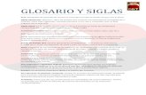 GLOSARIO Y SIGLAS - cgtcorreosfederal.escgtcorreosfederal.es/sites/default/files/#TemarioCGT2020 · Glosario … · GLOSARIO Y SIGLAS 24/7: Modalidad de apartado de correos al cual