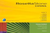 Level 1 - Rosetta Stoneresources.rosettastone.com/CDN/de/pdfs/Spanish...Los bolígrafos son verdes. Los carros son blancos. Las bicicletas son blancas. 07 El huevo es azul. Los huevos