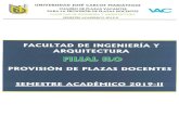 Universidad José Carlos Mariátegui | Alma Máter del ......ENERGIAS RENOVABLES D- 202 MARTES MARTES MIERCOLES TALLER DE ARQUITECTURA IV D-201 HORA 0700 07.45 08 30 1000 1045 1130