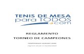 REGLAMENTO TORNEO DE CAMPEONES - Torneos de ping …...Reglamento Torneo de Campeones – Temporada Verano 2020 Página 3 info@tenisdemesaparatodos.com 4.2.2 Las pelotas utilizadas