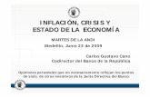 INFLACIÓN, CRISIS Y ESTADO DE LA ECONOMÍA · Al igual que en el resto de mercados emergentes (EM), en Colombia las expectativas de inflación se ‘adaptan’ y van en caída libre