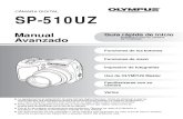 CÁMARA DIGITAL SP-510UZ - Olympus · Cámara digital Tapa del objetivo/Correa de Correa la tapa del objetivo Pilas AA (cuatro) Cable USB Cable AV CD-ROM de software OLYMPUS Master