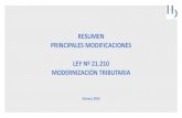 RESUMEN PRINCIPALES MODIFICACIONES LEY Nº 21.210 MODERNIZACIÓN …€¦ · resumen principales modificaciones ley nº 21.210 modernizaciÓn tributaria febrero 2020