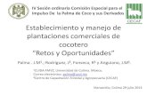 Establecimiento y manejo de plantaciones comerciales de … · 2013. 10. 21. · Establecimiento y manejo de plantaciones comerciales de cocotero “Retos y Oportunidades” Palma