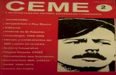 Revista CEME Nro 2. Octubre 1997 - Archivo Chile · Inicialmente eran dos páginas impresas, a partir del Nro. 10 aumentó a cuatro, en el Nro. 16 a seis y en el Nro. 24 a ocho páginas.