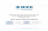 IEEE-R9-Ecuador-SSAC-001-2018-Manual de Operacionessite.ieee.org/sb-espe/files/2018/11/IEEE-R9-Ecuador-SSAC-001-2018... · Paula Canelos Presidenta Universidad Técnica Particular