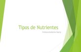 Tipos de Nutrientes - colegiomontedeasis.clcolegiomontedeasis.cl/wp-content/uploads/2015/03/ppt-Tipos-de-Nutrientes.pdfTipos de Nutrientes Profesora Katherine Huerta ... Clasificación