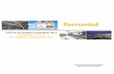 Informe de Gestión Consolidado 2013 25 02 2014 · Informe de gestión 2013 Ferrovial S.A. y Sociedades Dependientes Ferrovial, S.A. Informe de gestión consolidado 2013 -4 mejorar