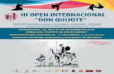 III OPEN INTERNACIONAL “DON QUIJOTE” · bración en nuestra ciudad del III Open Internacional de Taekwondo “Don Quijote”, en la que se recoge, tanto la información puramente