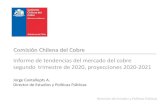 Presentación de PowerPoint Q2 2020... · 2020. 8. 6. · INFORME TRIMESTRAL –2DO TRIMESTRE DE 2020 Evolución precio del cobre Enero-agosto 2020 (centavos de dólar la libra) Comisión