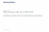 Edición 2011 Resumen de los IPSAS - IAS Plus · Resumen Principios fundamentales que subyacen la preparación de los estados financieros, incluyendo supuesto de empresa en marcha,