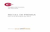 Economia | Redacció | Actualitzat el 13/04/2015 a les 12:40 · la Primera Jornada d’Economia de la Catalunya Central, que han or- ... màrqueting personal i prevenció de riscos