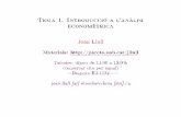 Tema 1. Introducció a 'anàlisil economètrica Joan Llullpareto.uab.cat/jllull/Econometria/Tema_1.pdfContinguts Tema 1. Introducció a 'anàlisil economètrica 1 Repàs d'estadística.