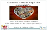 Cuando el Corazón Sopla “en maquinaria”… · Cuando el Corazón Sopla “en maquinaria”… Amalia Ruiz Tristán (Rotatorio Pediatría) Tutor: Ismael Martín De Lara (Cardiología
