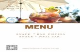 CARTA POOL BAR...33 cl 50 cl 33 cl 33 cl 50 cl P r i c e s i n e u r o s w i t h V A T i n c l u d e d SNACKS Tuna Wrap Tuna, cherry tomato, boiled egg and sauce (Allergens: egg protein,
