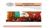 GACETA PARLAMENTARIA - Congreso del Estado de Tlaxcala · II. Que la Constitución Política de los Estados Unidos Mexicanos dispone en su Artículo 115.Fracción III. “Los Municipios