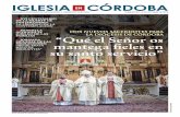 Diócesis de Córdoba...Mundial de las Misiones en la Santa Iglesia Catedral, a las 12 de la mañana. El Obispo bendecirá la corona de la Virgen de F6tima en la parroquia de la Inmaculada
