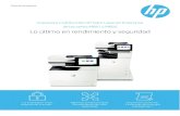 Impresora multifunción HP Color LaserJet Enterprise de las ... · Equipa tu impresora para guardar y proteger archivos de gran tamaño con la actualización de memoria opcional de