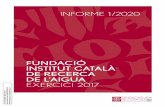 FUNDACIÓ INSTITUT CATALÀ DE RECERCA DE L’AIGUA EXERCICI 2017 · Català de Recerca de l’Aigua (ICRA) corresponent a l’exercici 2017. El treball d’aquesta fiscalització