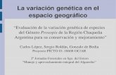 La variación genética en el espacio geográfico · Identificación de las áreas promisorias para la recolección de germoplasma. 2. Recolección y conservación de semillas de