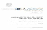 ARTÍCULO - RDU UNAM · “Revisión de los aspectos psicológicos relacionados con el consumo de la mariguana” Georgina Cárdenas López y Moisés Huerin 1 de mayo de 2016 | Vol.