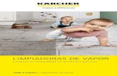 LIMPIADORAS DE VAPOR - kaercher-media.com · En la limpiadora de vapor, se genera vapor con una presión mínima de 3 bar, es decir, con una presión similar a la de un tapón de