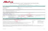705 UNIVERSAL FAST ADHESIVE ACTIVATOR · 17.06.2016 RU (русский ... см. раздел 16 ... In this case the supplier must state on the label whether the substance is a specific