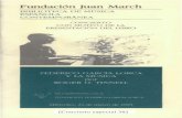 Fundación Juan March · Recital de canciones sobre poesías de Federico GarcíaLorca : SALVADOR MORENO Canción del naranjo seco Canción del jinete Canción tonta PASCUAL ALDAVE