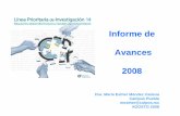 New Informe de Avances 2008 Línea Prioritaria de Investigación LPI 14 Agosto2008.pdf · 2010. 2. 18. · 33.3 80.0 48.7 30.0 5.1 70.0 12.5 55.6 50.0 40.0 37.8 20.0 66.7 10.0 60.0