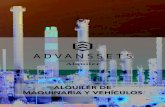 ALQUILER DE MAQUINARIA Y VEHÍCULOS€¦ · para la industria, especializados en equipo de cómputo, logística, transporte y equipos de presión, transporte de fluidos, maquinaria