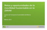 Retos y oportunidades de la movilidad Sustentable en la ZMVM · SMADF, Inventario de emisiones de GEI y Carbono negro, 2008. Proyección del crecimiento de la flota en la ZMVM. CTS