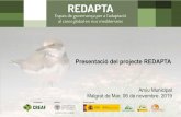 Presentació del projecte REDAPTA - isacc.creaf.catisacc.creaf.cat/wp-content/uploads/2019/11/presentacio_General_RE… · Presentació del projecte REDAPTA El#projecte# REDAPTA #