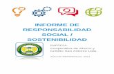 INFORME DE RESPONSABILIDAD SOCIAL / SOSTENIBILIDAD · Participación de la alta dirección, Facilitador externo (CADEXCO) en las discusiones, Diversidad de niveles jerárquicos, Distintas