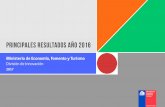 Principales resultados año 2016 - Ministerio de Economía ...€¦ · Principales resultados año 2016 Ministerio de Economía, Fomento y Turismo División de Innovación 2017. Evolución