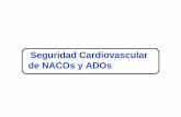Seguridad Cardiovascular de NACOs y ADOs · ARISTOTLE: resultados en el análisis de la eficacia N Engl J Med 2011;365:981-92. Criterio de valoración Apixaban (n = 9.120) Tasa de