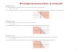 Programación Lineal...Programación Lineal Ejercicio nº 1.- a) Representa gráficamente las soluciones de la inecuación: 2x y 3 b) Averigua cuál es la inecuación cuyas soluciones