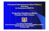 II Coloquio Internacional de Salud Pública y Nutrición 4o ...respyn2.uanl.mx/especiales/ee-9-2004/faba.pdf · 4o Aniversario RESPYN Producción Científica en México Presente y