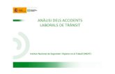 ANÀLISI DELS ACCIDENTS LABORALS TRÀNSIT · 2014. 7. 25. · Dades d'accidents de treball 2012 ALT: ACCIDENT LABORAL DE TRÀNSIT nº ALT % Al centre de treball 2.240 4,6 En desplaçament